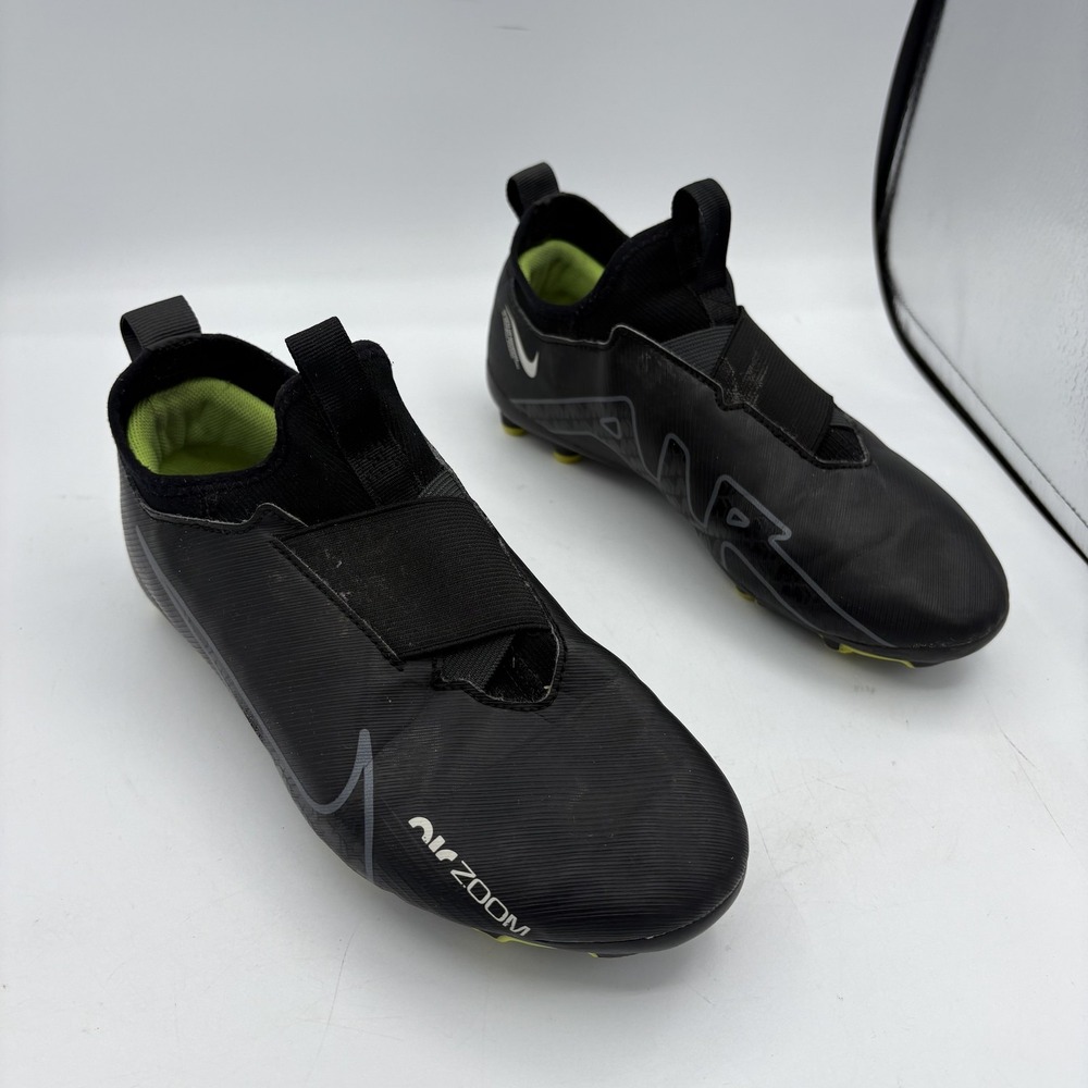 Nike Jr Air Zoom Mercurial Soccer Shoes Youth 5.5 Y Black FG Cleats Futbol Boots
